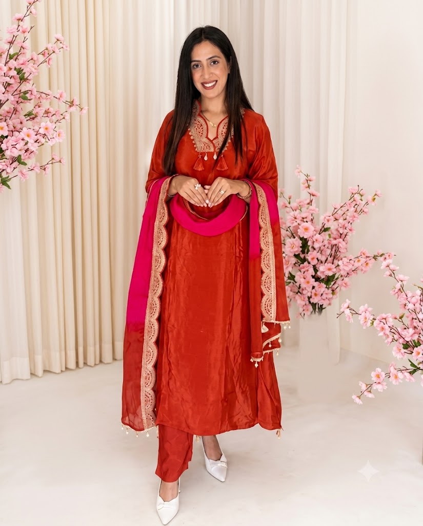  Farshi Salwar Suit with Mirror work