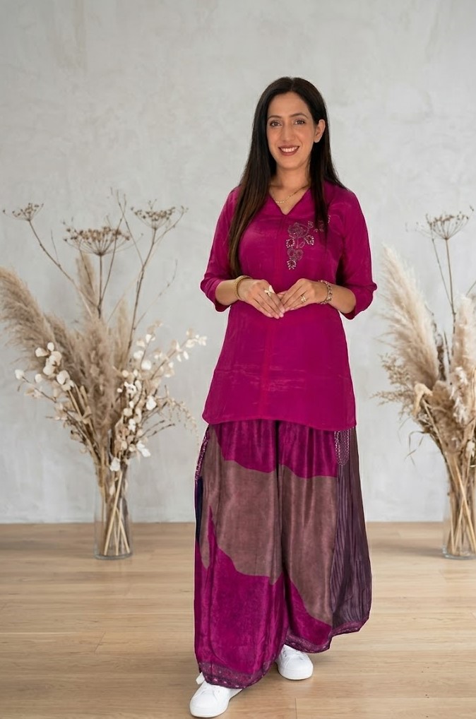  Crepe Co-ord Set with Loose Plazo