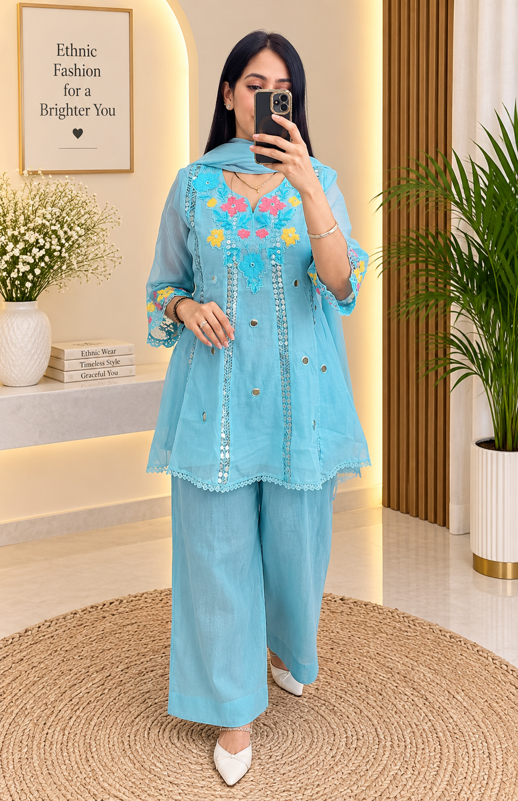 Premium Cotton Suit beautiful Thread Work