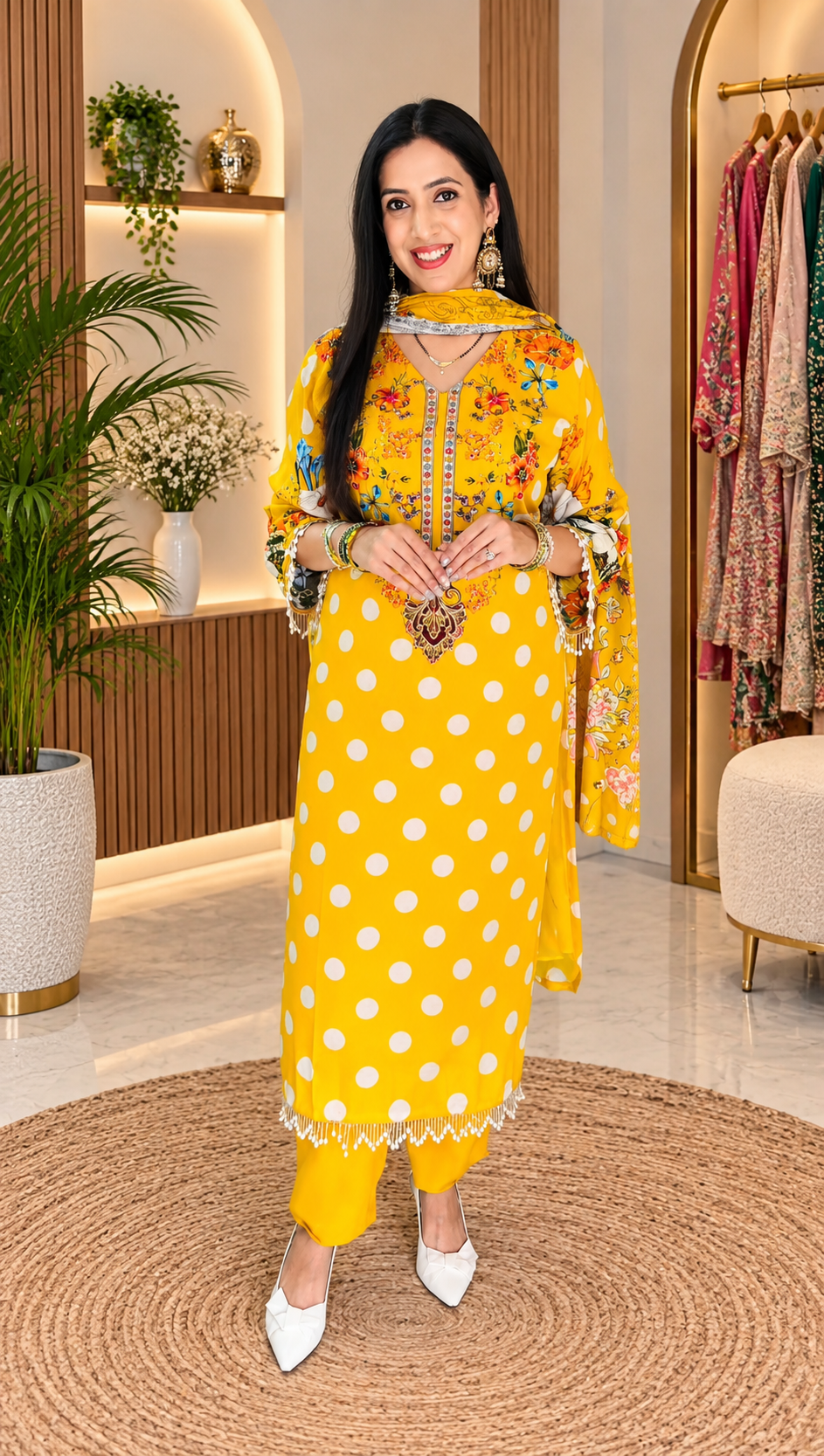 Brown Anarkali Suit
